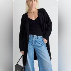 J.Crew Juliette Five Star Collarless Sweater Long XS